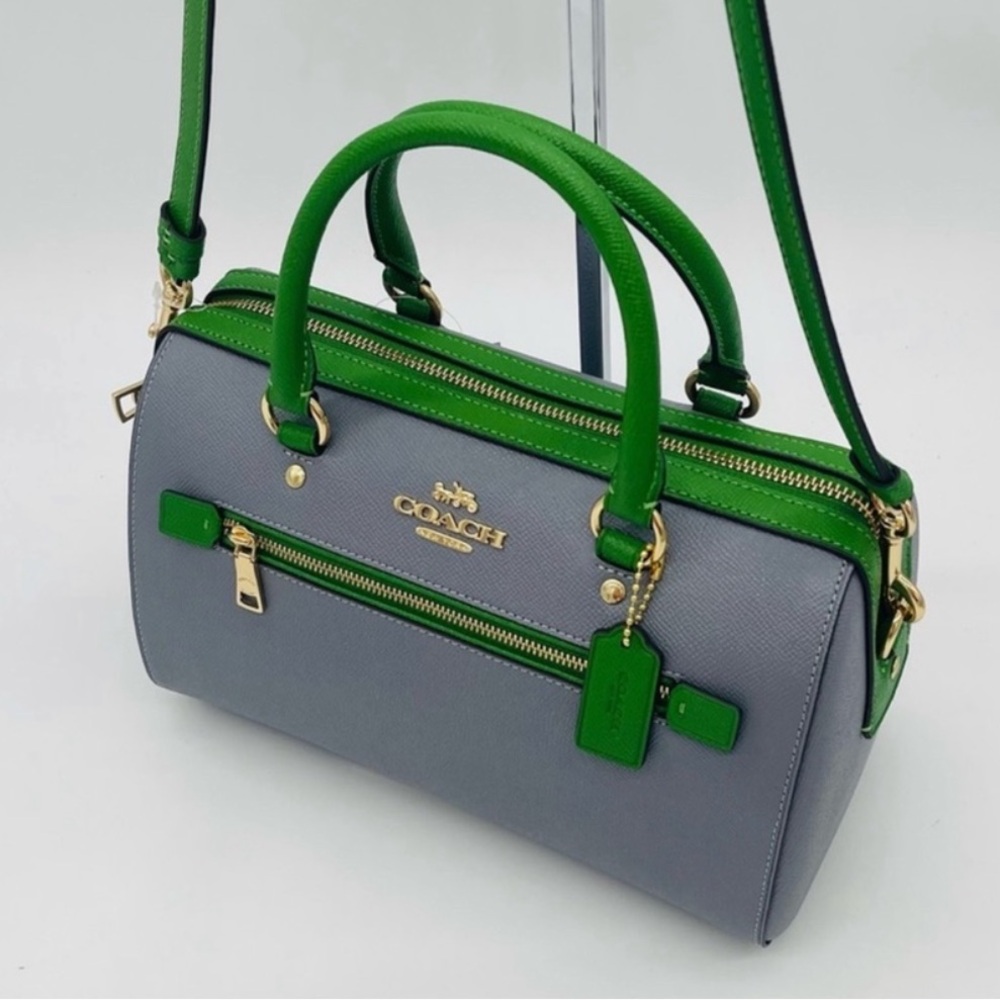 Coach Rowan Satchel Crossbody In Colorblock - Picture 8 of 12
